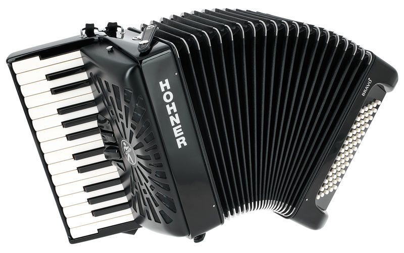אקורדיון Hohner Bravo II 60 בסים – 26 קלידים, Silent Key, תיק ורצועות 1 אקורדיון Hohner Bravo II 60