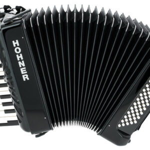 אקורדיון Hohner Bravo II 60 – 60 בסים, 26 קלידים, Silent Key, תיק ורצועות