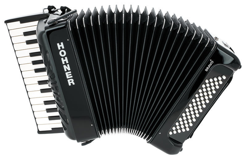 אקורדיון Hohner Bravo II 60 בסים – 26 קלידים, Silent Key, תיק ורצועות 2 אקורדיון Hohner Bravo II 60 – תמונה 2