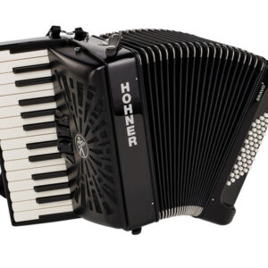 אקורדיון Hohner Bravo II 48 – 48 בסים, 26 קלידים, Silent Key, תיק ורצועות