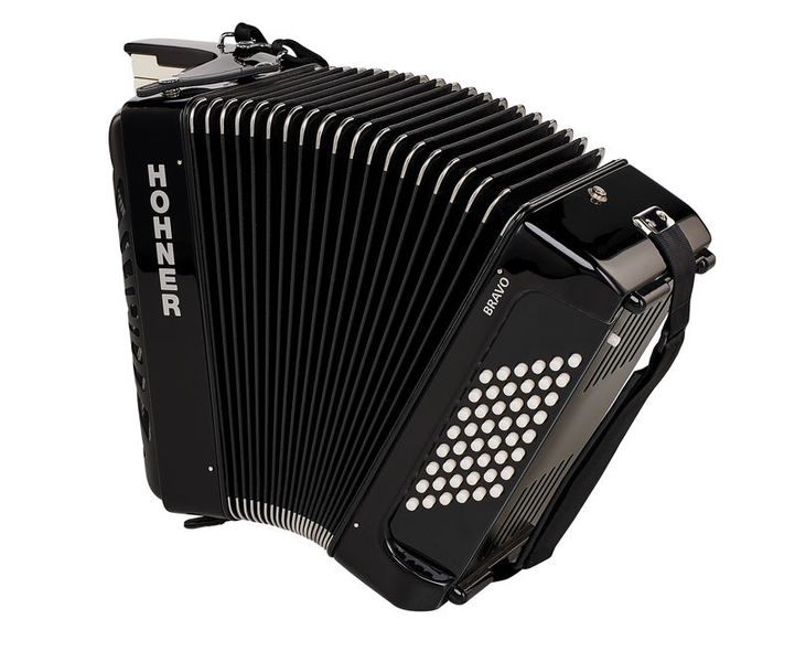 אקורדיון Hohner Bravo II 48 בסים – 26 קלידים, Silent Key, תיק ורצועות 3 אקורדיון Hohner Bravo II 48 – תמונה 3