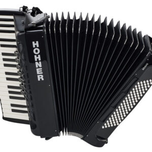 אקורדיון Hohner Bravo III 96 – 96 בסים, 37 קלידים, 7 רגיסטרים, Silent Key, תיק ורצועות