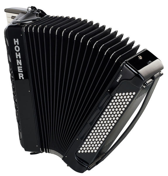 אקורדיון Hohner Bravo III 120 בסים – 41 קלידים, 7 רגיסטרים, Silent Key, תיק ורצועות 3 אקורדיון Hohner Bravo III 120 – תמונה 3