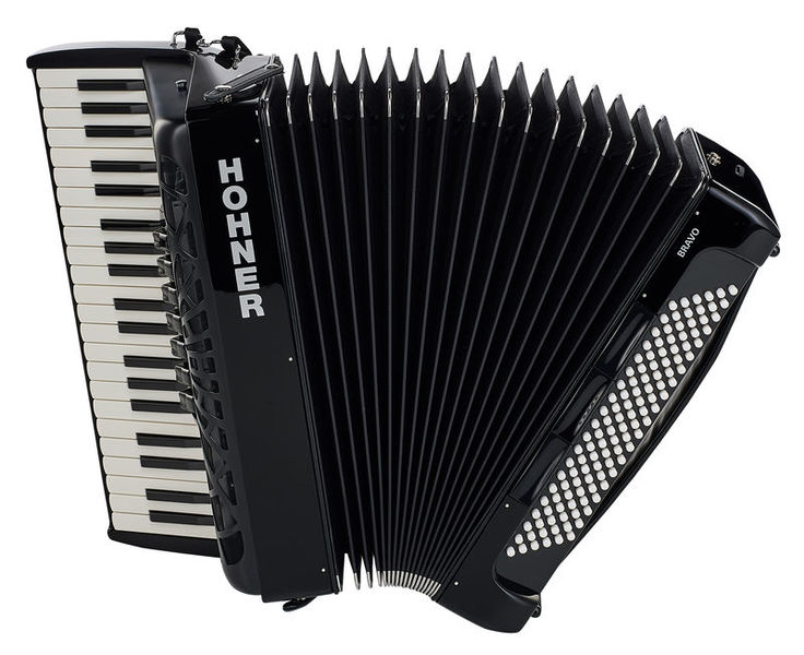 אקורדיון Hohner Bravo III 120 בסים – 41 קלידים, 7 רגיסטרים, Silent Key, תיק ורצועות 2 אקורדיון Hohner Bravo III 120 – תמונה 2