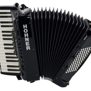 אקורדיון Hohner Bravo III 72 – 72 בסים, 34 קלידים, 3 שורות לשוניות, Silent Key, תיק ורצועות