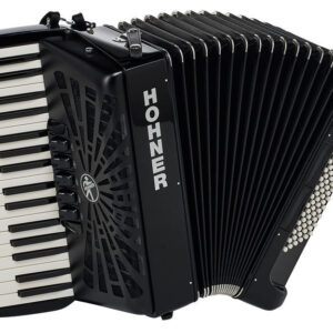 אקורדיון Hohner Bravo III 72 – 72 בסים, 34 קלידים, 3 שורות לשוניות, Silent Key, תיק ורצועות