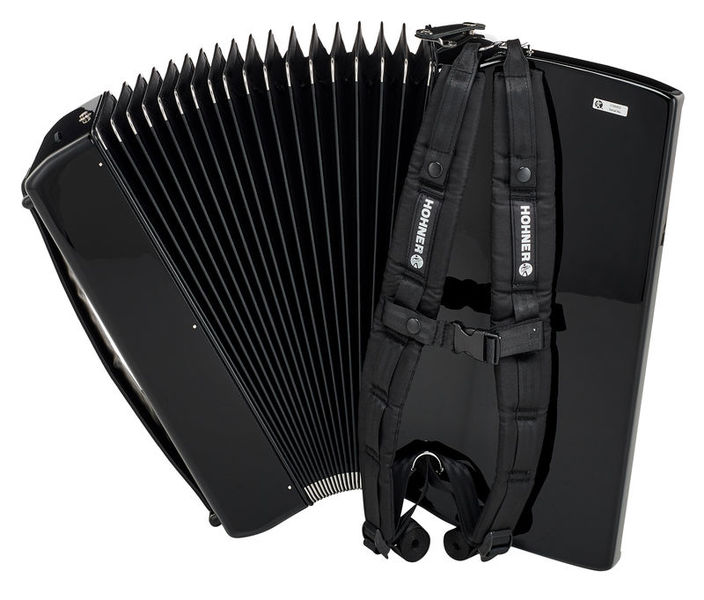 אקורדיון Hohner Bravo III 80 בסים – 37 קלידים, 3 שורות לשוניות, תיק ורצועות 4 אקורדיון Hohner Bravo III 80 – תמונה 4