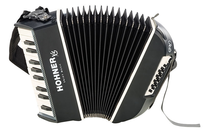 אקורדיון Hohner XS פסנתר לילדים ולמבוגרים – 21 קלידים, 15 בסים, 2.9 ק״ג 2 אקורדיון Hohner XS פסנתר – תמונה 2