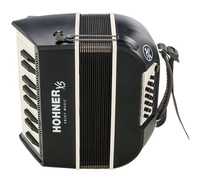 אקורדיון Hohner XS פסנתר לילדים ולמבוגרים – 21 קלידים, 15 בסים, 2.9 ק״ג 5 אקורדיון Hohner XS פסנתר – תמונה 5