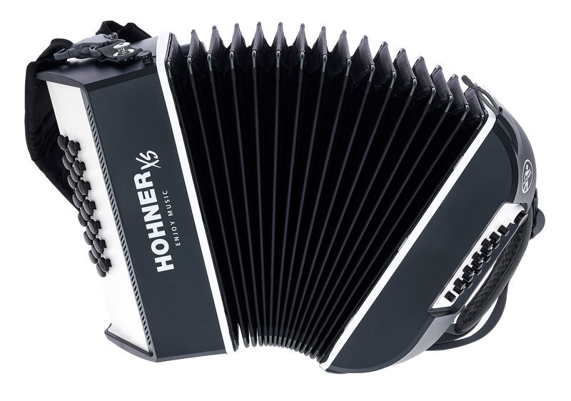 אקורדיון כפתורים Hohner XS במערכת C לילדים ולמבוגרים – 21 כפתורים, 15 בסים, 2.9 ק״ג 2 אקורדיון כפתורים Hohner XS – תמונה 2
