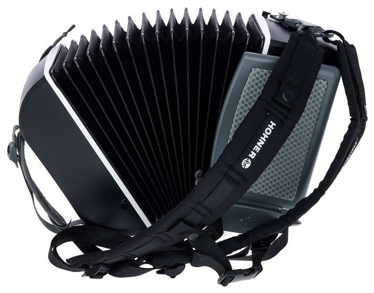 אקורדיון כפתורים Hohner XS במערכת C לילדים ולמבוגרים – 21 כפתורים, 15 בסים, 2.9 ק״ג 4 אקורדיון כפתורים Hohner XS – תמונה 4