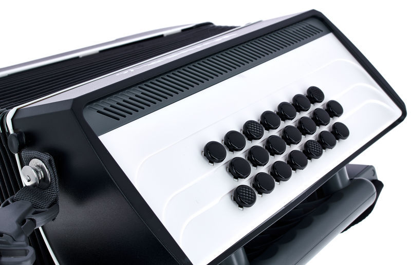 אקורדיון כפתורים Hohner XS במערכת C לילדים ולמבוגרים – 21 כפתורים, 15 בסים, 2.9 ק״ג 8 אקורדיון כפתורים Hohner XS – תמונה 8