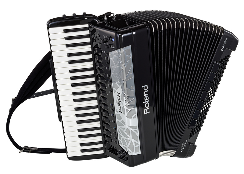 אקורדיון דיגיטלי Roland FR-8X – דגם הדגל: 41 קלידים, 120 בסים, מסך צבעוני, רמקולים 2×25 וואט 1 אקורדיון דיגיטלי Roland FR-8X