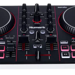 Numark Party Mix III – קונטרולר DJ עם תאורת LED מובנית, Stems ו-Bluetooth