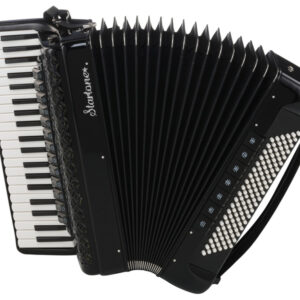 אקורדיון פסנתר Startone 120 בסים IV – 41 קלידים, 4 שורות לשוניות, 13 רגיסטרים, תיק גב ורצועות
