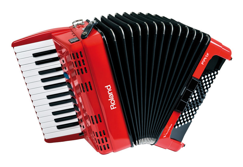 אקורדיון דיגיטלי Roland FR-1X עם 72 בסים – 26 קלידים, רמקולים מובנים, אוזניות וסוללות 1 אקורדיון דיגיטלי Roland FR-1X