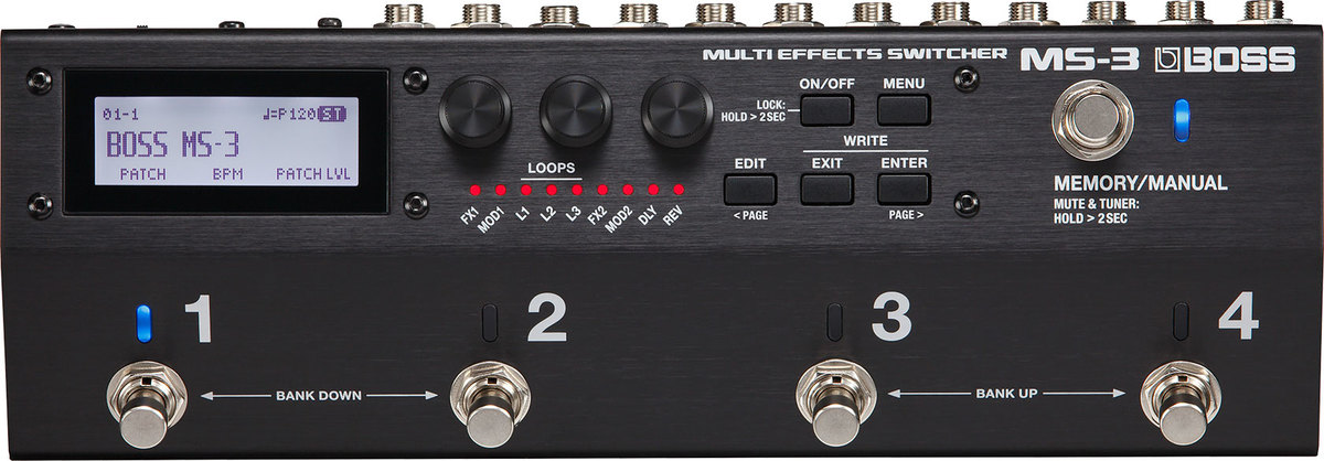 מולטי אפקט + סוויצר בוס Boss MS3 1 מולטי אפקט + סוויצר בוס Boss MS3