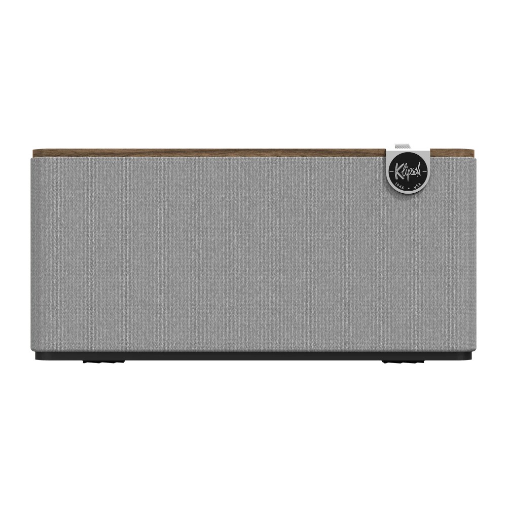 רמקול בלוטוס Klipsch The Three Plus אגוז – 120W, כניסת פונו לפטיפון 2 רמקול בלוטוס Klipsch The Three Plus אגוז – מבט קדמי