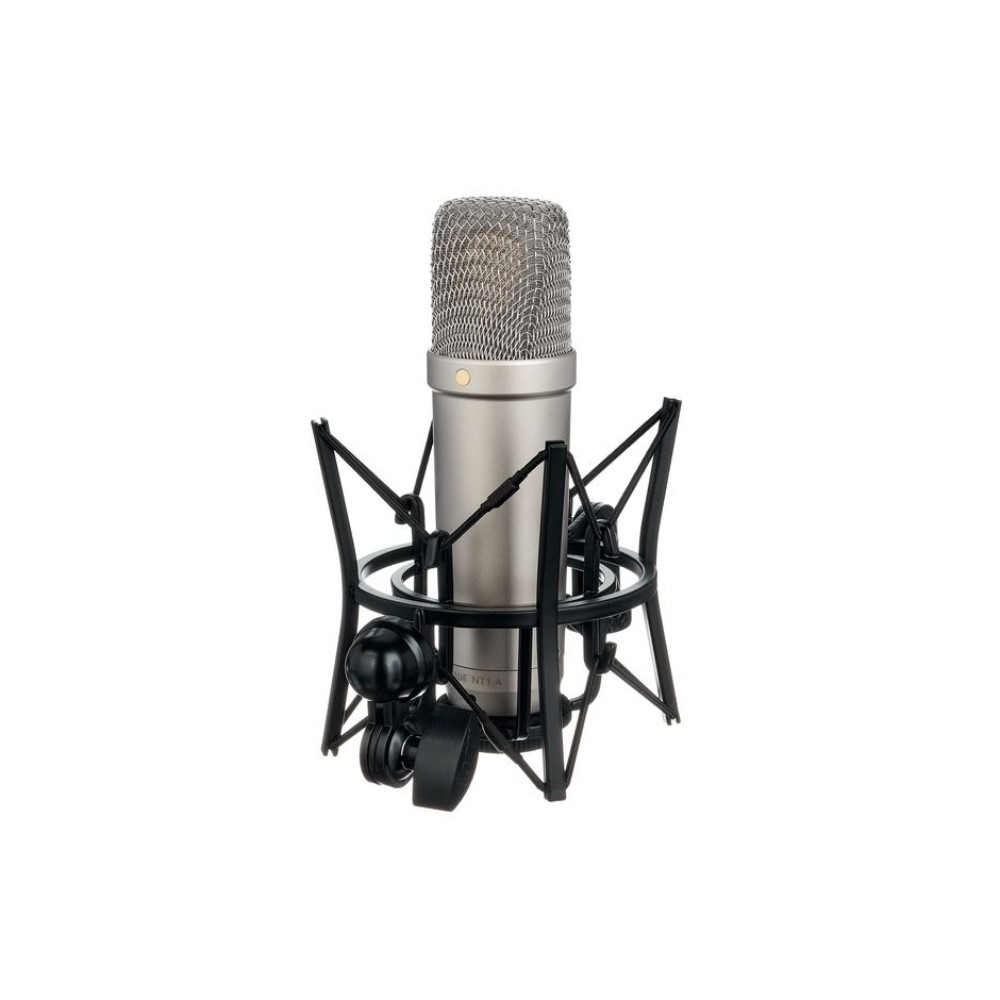 מיקרופון Rode NT1-A + כרטיס קול Focusrite Vocaster One – חבילת הקלטת שירה ופודקאסט 5 מיקרופון Rode NT1-A במתלה זעזועים SM6