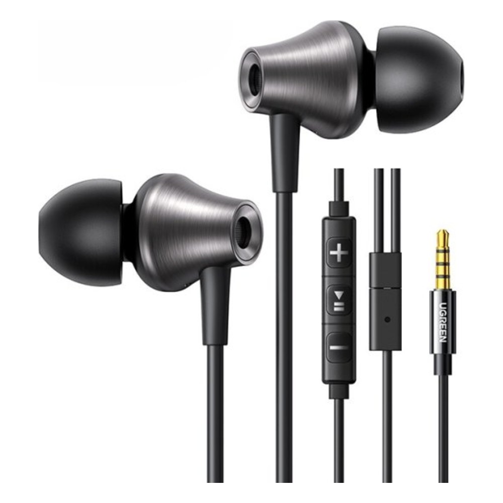 אוזניות In-Ear חוטיות UGREEN EP105 עם מיקרופון ושלט – חיבור 3.5 מ״מ, שחור 1 אוזניות In-Ear חוטיות UGREEN EP105 שחורות עם מיקרופון ושלט